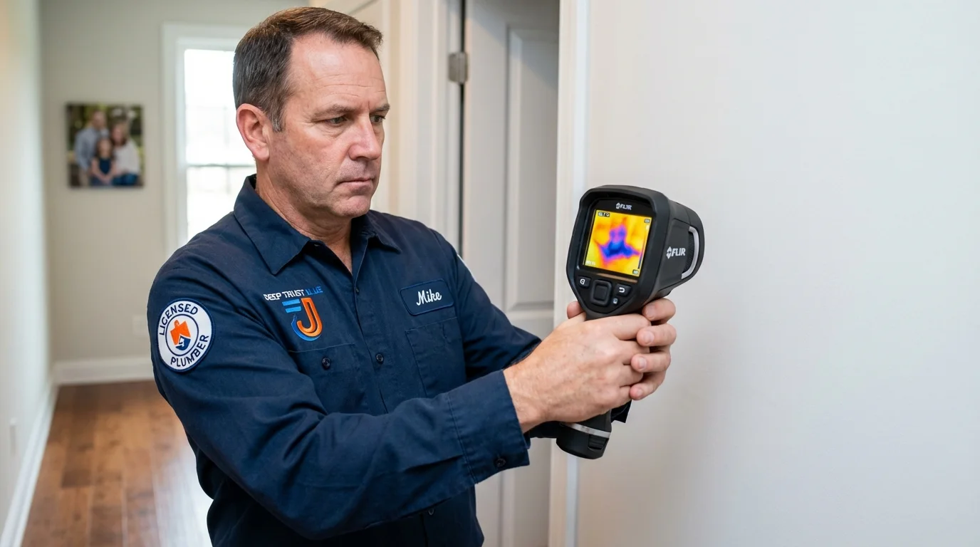 Thermal imaging leak detection by Johns Plumbing LLC in Sandersville